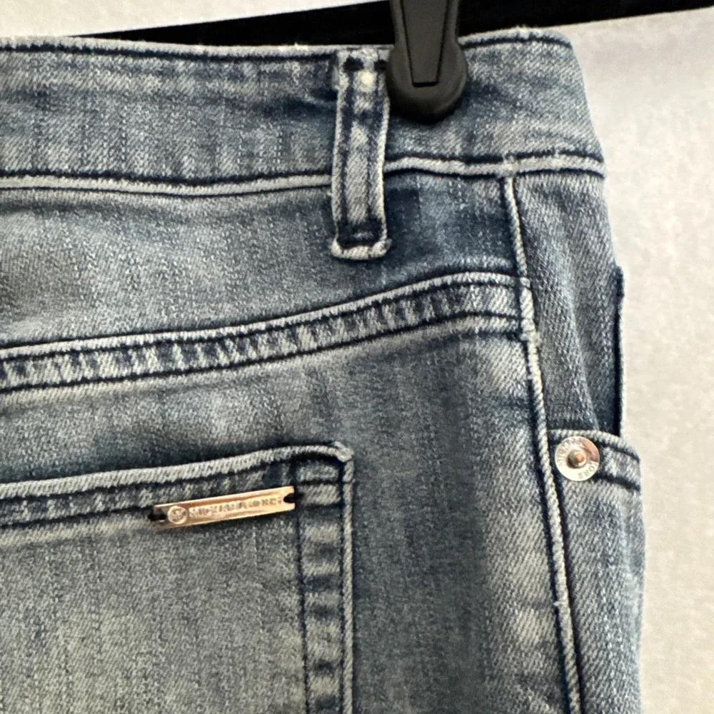 Michael Kors Womens Slim Fit Skinny Denim Jeans Blue Dark Wash Size 8